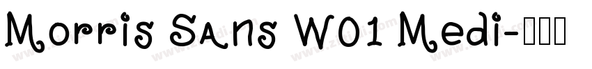Morris Sans W01 Medi字体转换